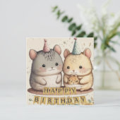 ハッピーバースデーカスタムカード (スタンド正面)