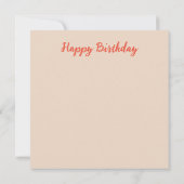 ハッピーバースデーカスタムカード カード (裏面)