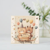 ハッピーバースデーカスタムカード カード (スタンド正面)