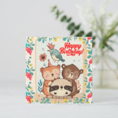 ハッピーバースデーカスタムカード カード (スタンド正面)