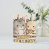 ハッピーバースデーカスタムカード ポストカード (スタンド正面)
