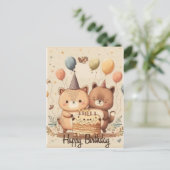 ハッピーバースデーカスタムカード ポストカード (スタンド正面)