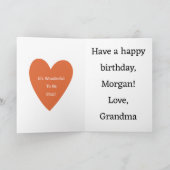 ハッピーバースデーカスタムカー子供へド カード (内部)