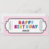 ハッピーバースデーカスタムギフト券 (裏面)