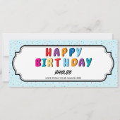 ハッピーバースデーカスタムギフト券 (正面)