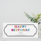 ハッピーバースデーカスタムギフト券 (スタンド正面)