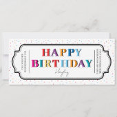 ハッピーバースデーカスタムギフト券 (裏面)