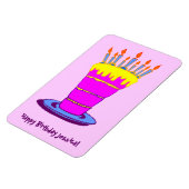 ハッピーバースデーカスタムジャイアントケーキアートマグネット マグネット (左側)