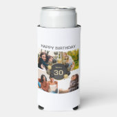 ハッピーバースデーカスタムバルーン4 Photo collage スリム缶クーラー (Seltzer正面)