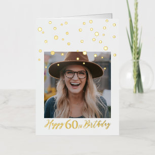 ハッピーバースデーカスタムフォイルカード 箔グリーティングカード