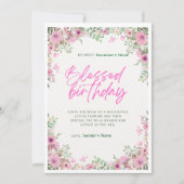 ハッピーバースデーカスタムフローラデジタル挨拶カード シーズンカード (正面)