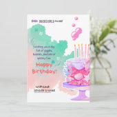 ハッピーバースデーカスタムホリデーカード シーズンカード (スタンド正面)