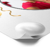 ハッピーバースデーカスタムモダン写真ギフト ポスター (角)