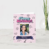 ハッピーバースデーカスタム写真 カード (正面)