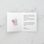 ハッピーバースデーカスタム写真 カード (内部)