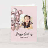 ハッピーバースデーカスタム折り畳みグリーティングカード カード (正面)