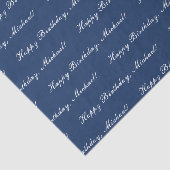 ハッピーバースデーカスタム文字ブエレガントルー 薄葉紙 (詳細)