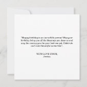 ハッピーバースデーカスタム21フォトコラージギフト 案内状 (裏面)