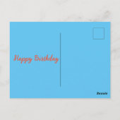 ハッピーバースデーカスタム ポストカード (裏面)
