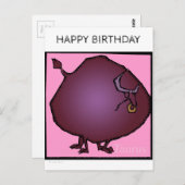 ハッピーバースデーカスタム〔占星術の〕十二宮図シンボルや象徴タウラスポストカード ポストカード (正面/裏面)