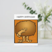 ハッピーバースデーカスタム〔占星術の〕十二宮図シンボルや象徴レオポストカード ポストカード (スタンド正面)