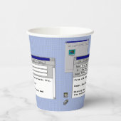 ハッピーバースデーカスタムWindows 95コンピュータテーマ 紙コップ (左)