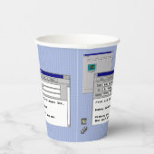 ハッピーバースデーカスタムWindows 95コンピュータテーマ 紙コップ (右)