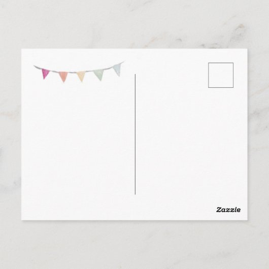 ハッピーバースデーカタツムリ ポストカード (裏面)