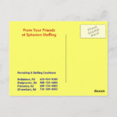 ハッピーバースデーカップケーキカード ポストカード (裏面)