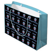 ハッピーバースデーカップケーキコンフェッティ ラージ ギフトバッグ (裏面アングル)