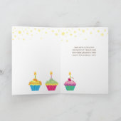 ハッピーバースデーカップケーキスターパープルブルー カード (内部)