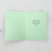 ハッピーバースデーカップケーキバルーンろうそくおもしろい カード (内部)