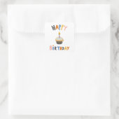 ハッピーバースデーカップケーキ スクエアシール (バッグ)