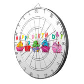 ハッピーバースデーカップケーキ ダーツボード (正面右)