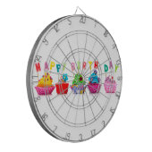 ハッピーバースデーカップケーキ ダーツボード (正面左)