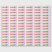 ハッピーバースデーカップケーキ ラッピングペーパー (フラット)