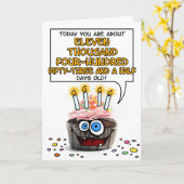 ハッピーバースデーカップケーキ – 31歳 カード (黄色い花)