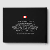 ハッピーバースデーカナダデイメープルリーフチューリップ ゲストブック (裏面)