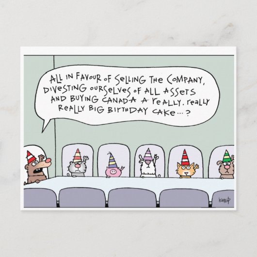 ハッピーバースデーカナダ！by harrop - 150-12 ポストカード (正面)