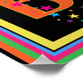 ハッピーバースデーカラフルお祝いポスター ポスター (角)