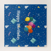 ハッピーバースデーカラフルお祝い ジグソーパズル (横)