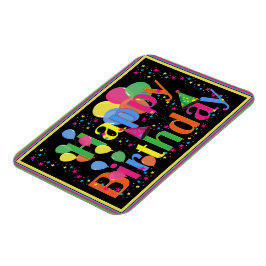 ハッピーバースデーカラフルお祝い マグネット