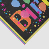 ハッピーバースデーカラフルお祝い 薄葉紙 (詳細)