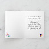 ハッピーバースデーカラフルカップケーキ カード (内部)