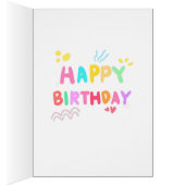 ハッピーバースデーカラフルカード (内側 (右))