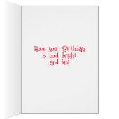 ハッピーバースデーカラフルカード (内側 (右))