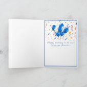 ハッピーバースデーカラフルケーキバルーン カード (内部)