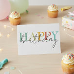 ハッピーバースデーカラフルシンプル カード<br><div class="desc">このデザインはパーソナライズされた、[編集]デザインを選択して行う。他のアイテムに転送することもできます。colorflowcreations@gmail.comで連絡は、このデザインを別の製品で使用するもしか、サポートが必要な場合は、ページの上部にあるチャットオプションを使用する。www.facebook.com/colorflowcreations、www.instagram.com/colorflowcreations、www.twitter.com/colorflowart、後を追およびwww.pinterest.com/colorflowcreationsで自分のデザインや自分の情報を見る。</div>