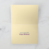ハッピーバースデーカラフルハートモダンおもしろい カード (内部)