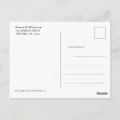 ハッピーバースデーカラフルバブルレターカスタムBday ポストカード (裏面)